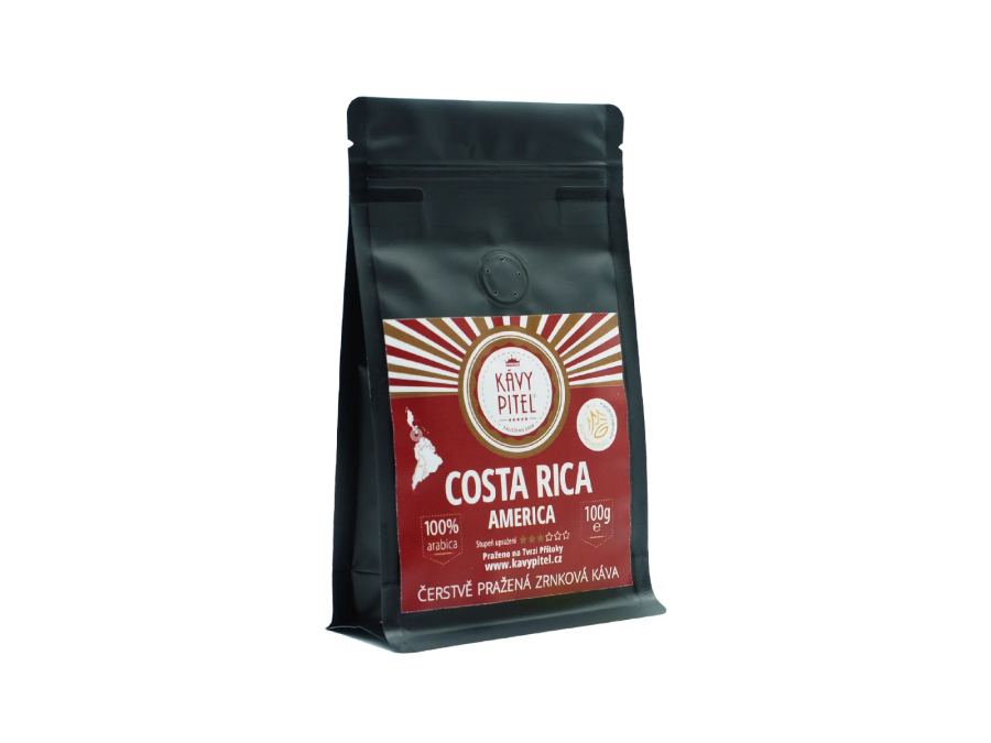 Costa Rica Kávy pitel - výběrová zrnková káva